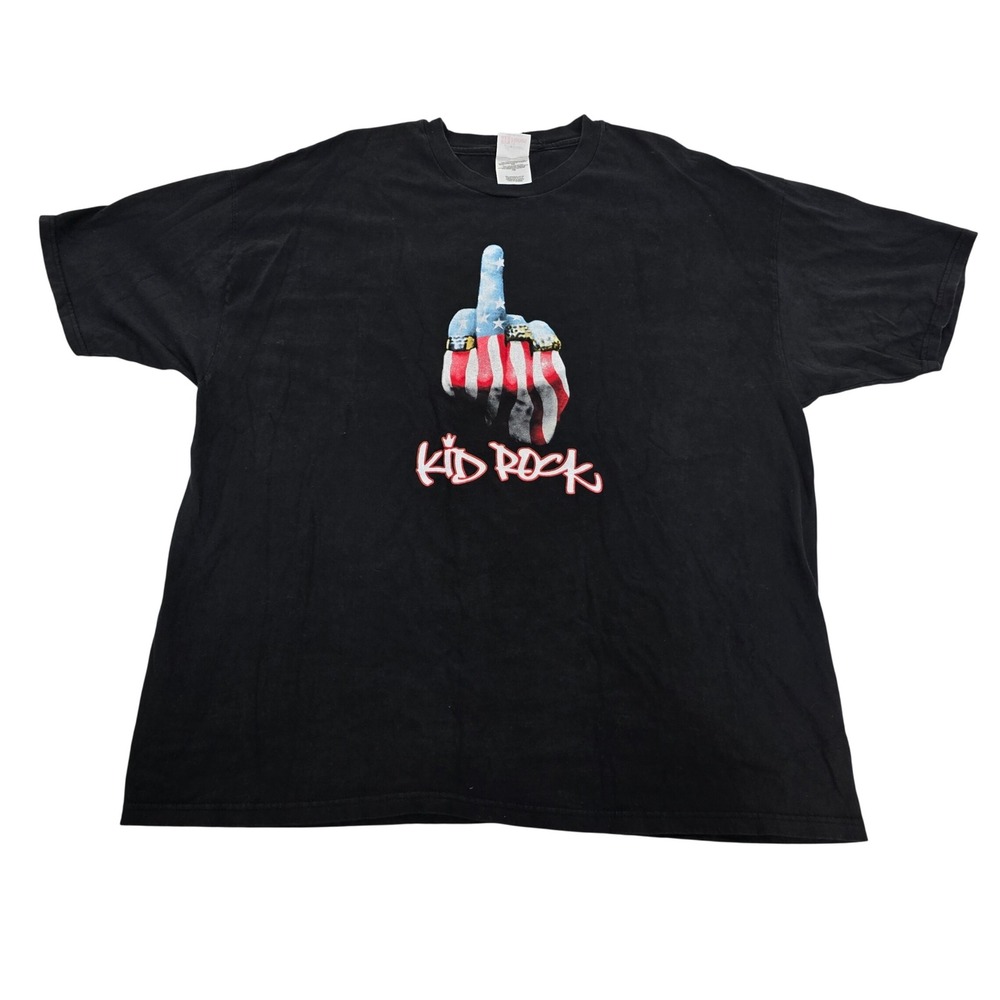 Kid Rock American Bad Ass Shirt XXL Biker Concert Tee Double Sided Y2K EUC